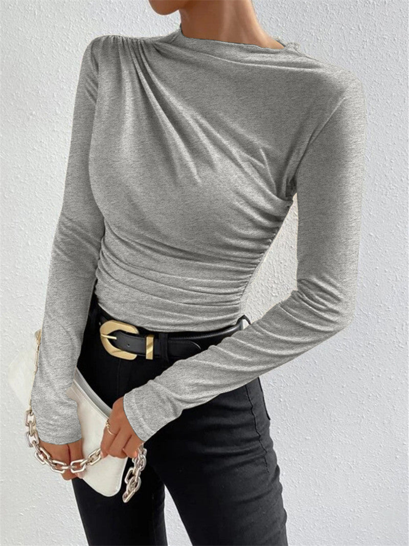 Mimi - Shirt met ruches en lange mouwen