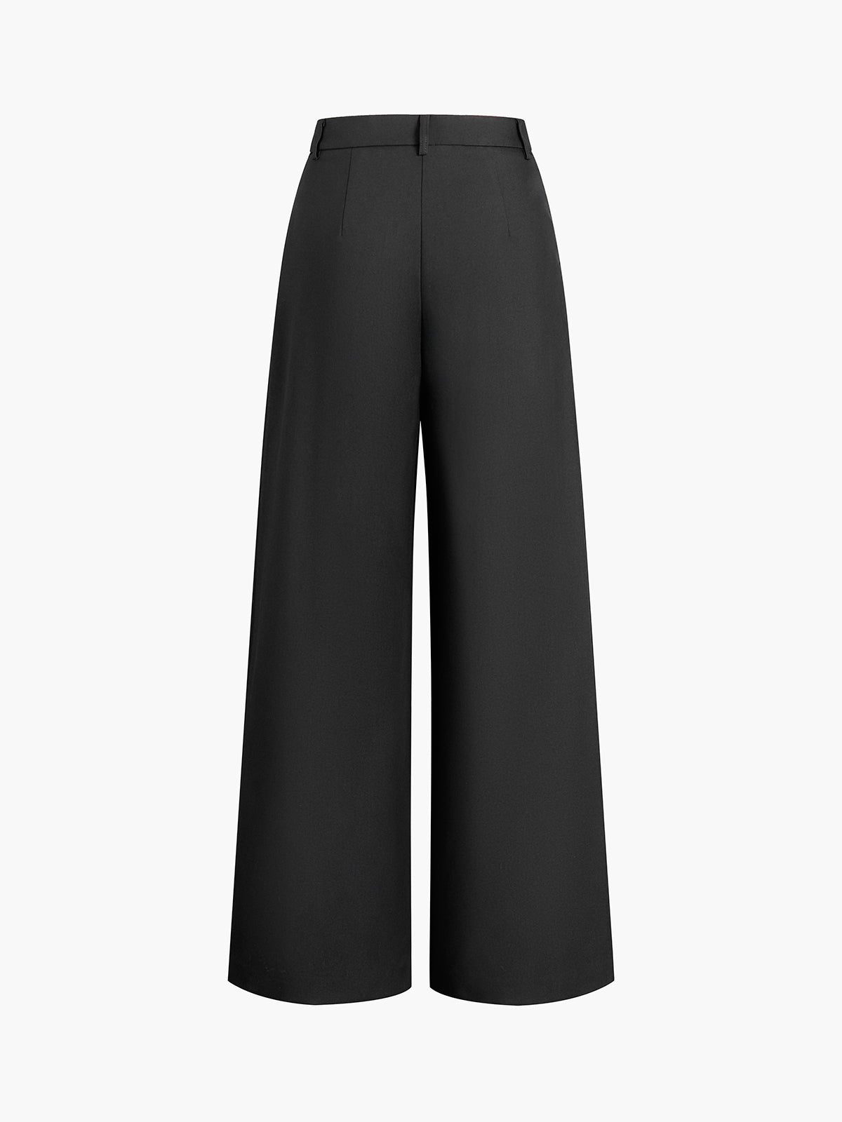 Casual Wijde Pijpen Pantalon met Hoge Taille voor Vrouwen