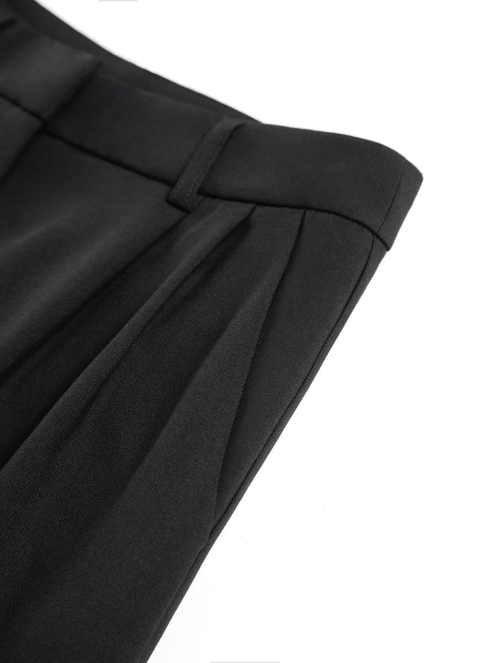Women's High Waist Wide Leg Pants with Pleats and Straight Legs