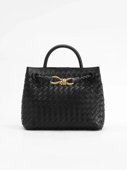 Joline - Luxe handgevlochten handtas