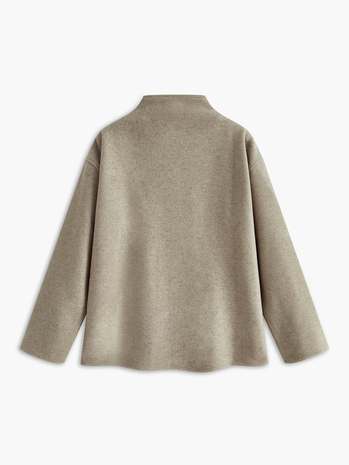 Dubbele Rij Knopen Peacoat Jas Elegant Zacht Oversized Vrouwen