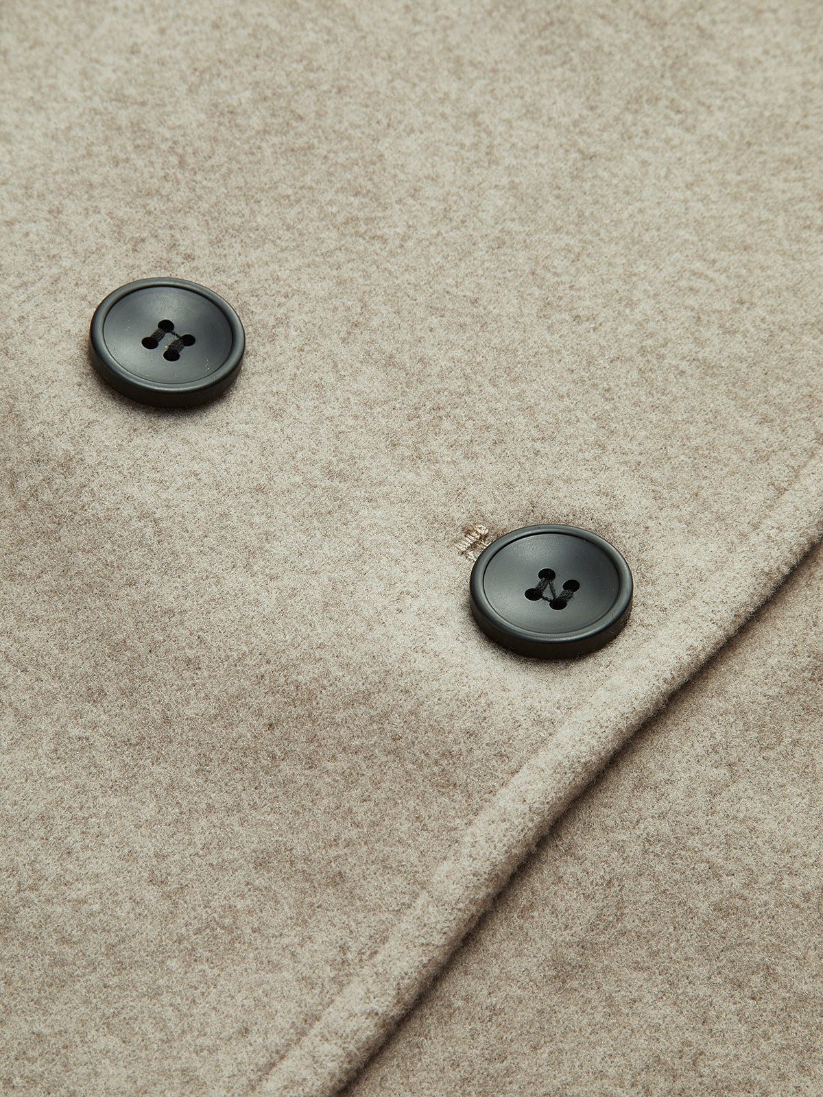 Dubbele Rij Knopen Peacoat Jas Elegant Zacht Oversized Vrouwen