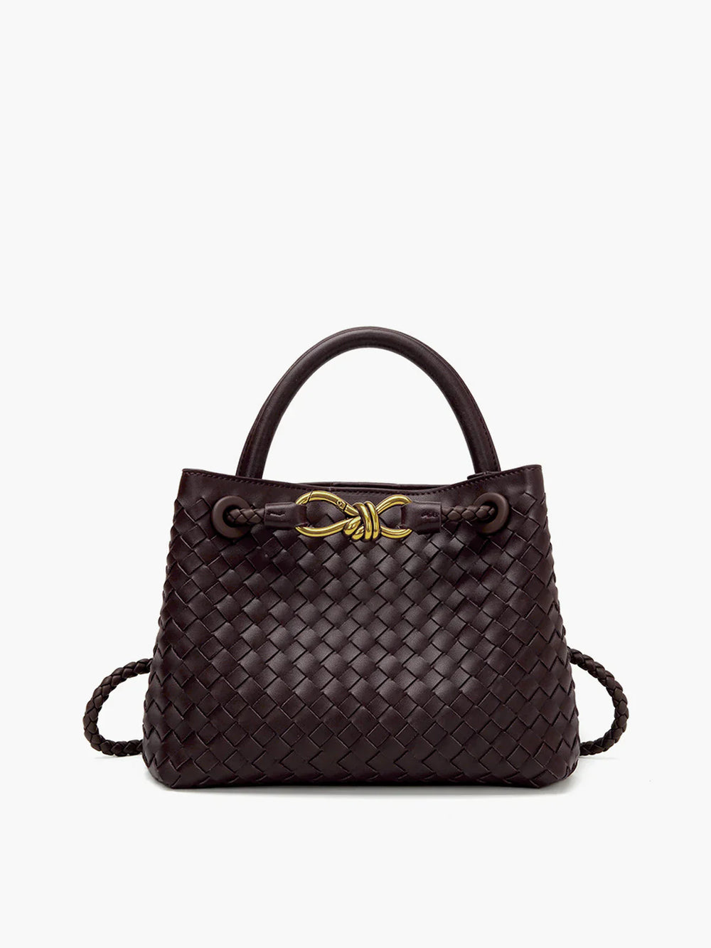 Joline - Luxe handgevlochten handtas