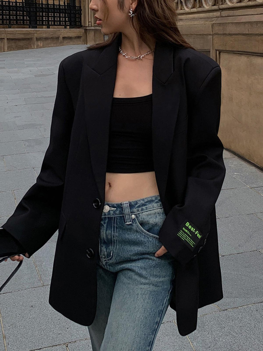 Fay - Klassieke oversized blazer met tijdloos ontwerp