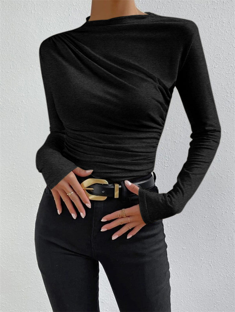 Mimi - Shirt met ruches en lange mouwen