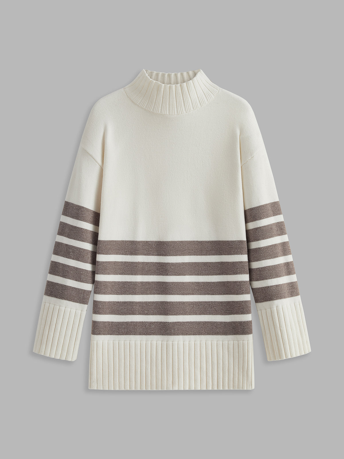 Zachte Winter Vrouwen Sweaterjurk met Col