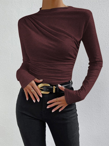 Mimi - Shirt met ruches en lange mouwen