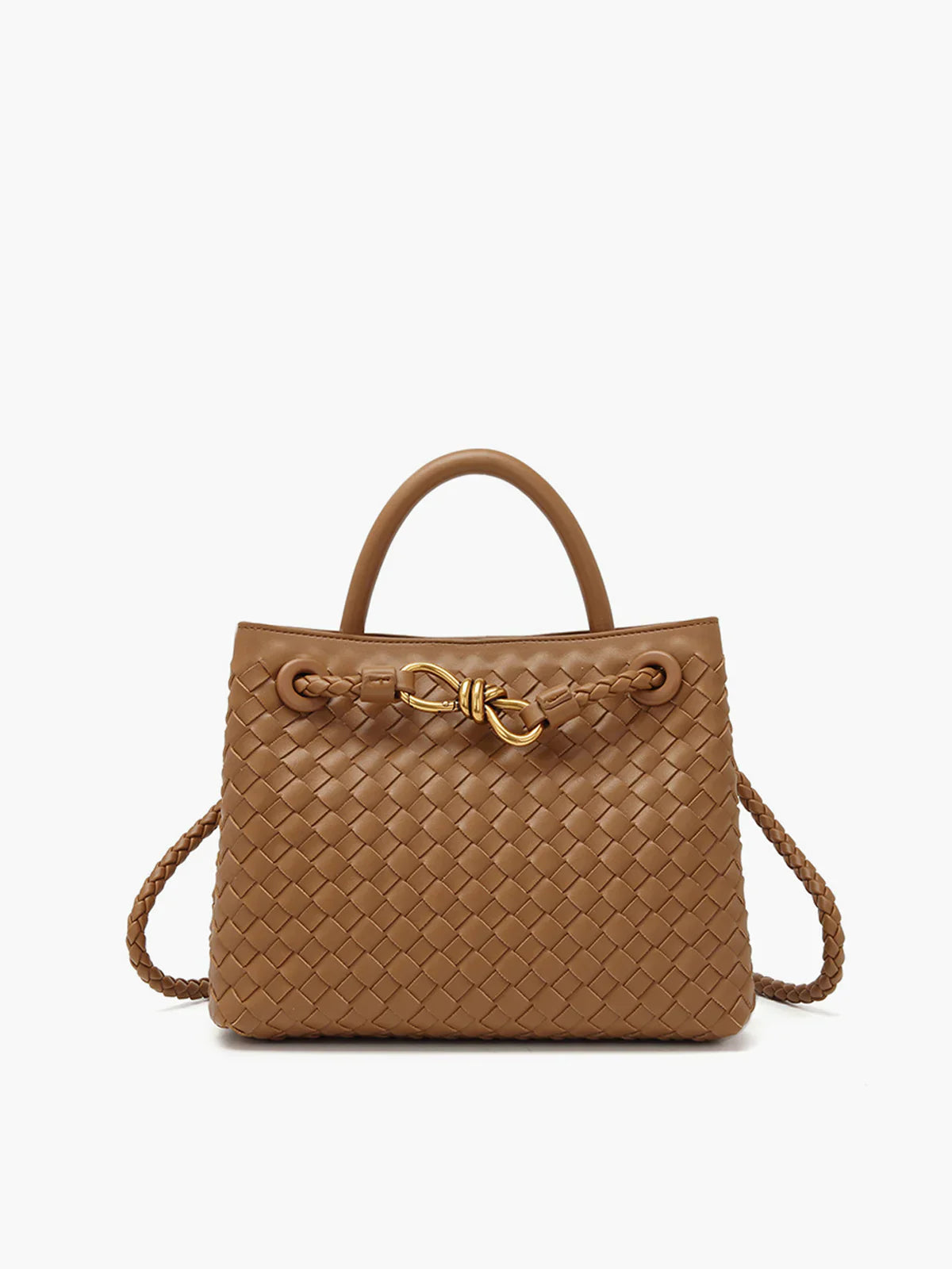 Joline - Luxe handgevlochten handtas