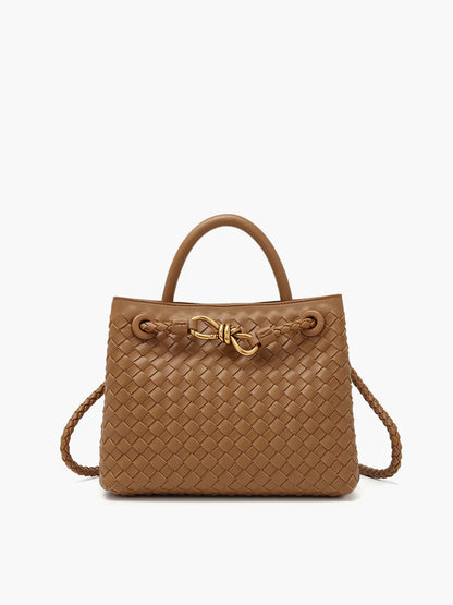 Joline - Luxe handgevlochten handtas