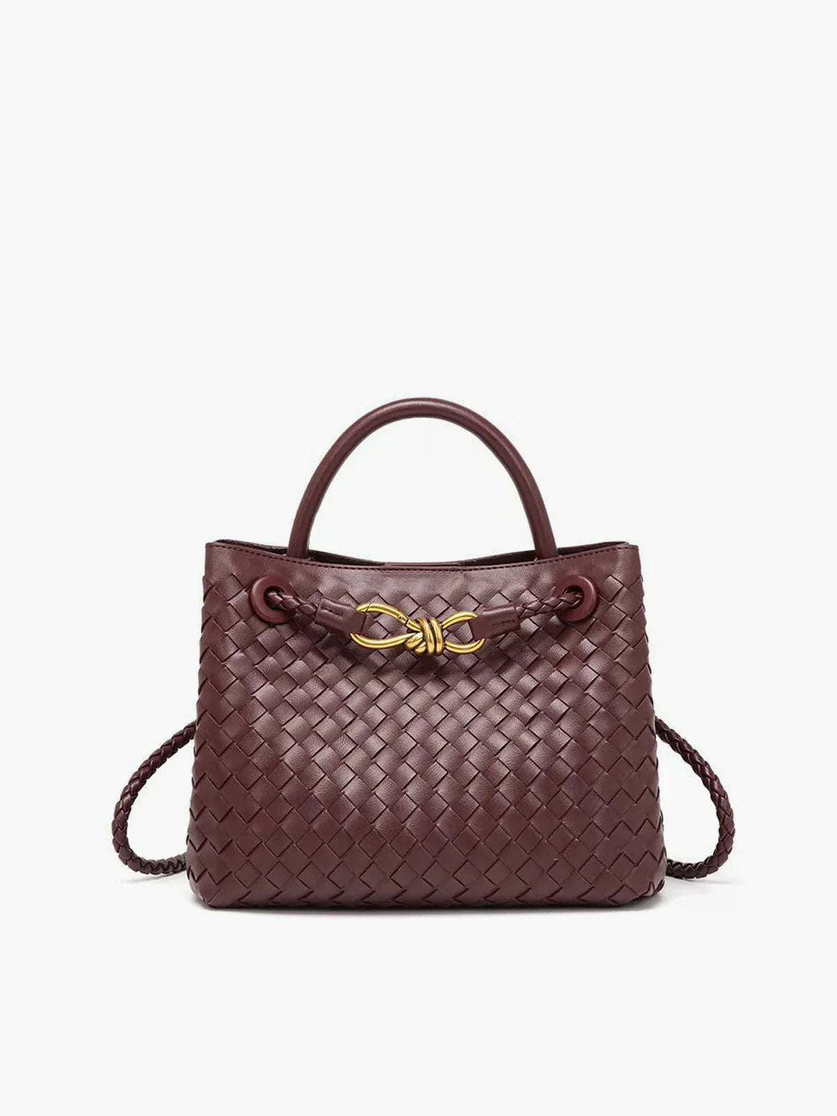 Joline - Luxe handgevlochten handtas