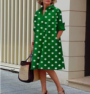 Laraine - Robe maxi avec volants et manches bouffantes