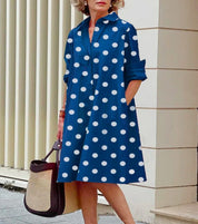 Laraine - Robe maxi avec volants et manches bouffantes
