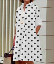 Laraine - Robe maxi avec volants et manches bouffantes