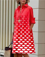 Laraine - Robe maxi avec volants et manches bouffantes