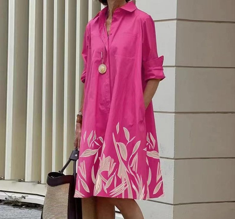 Laraine - Robe maxi avec volants et manches bouffantes