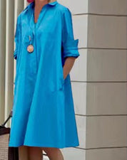 Laraine - Robe maxi avec volants et manches bouffantes