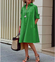 Laraine - Robe maxi avec volants et manches bouffantes