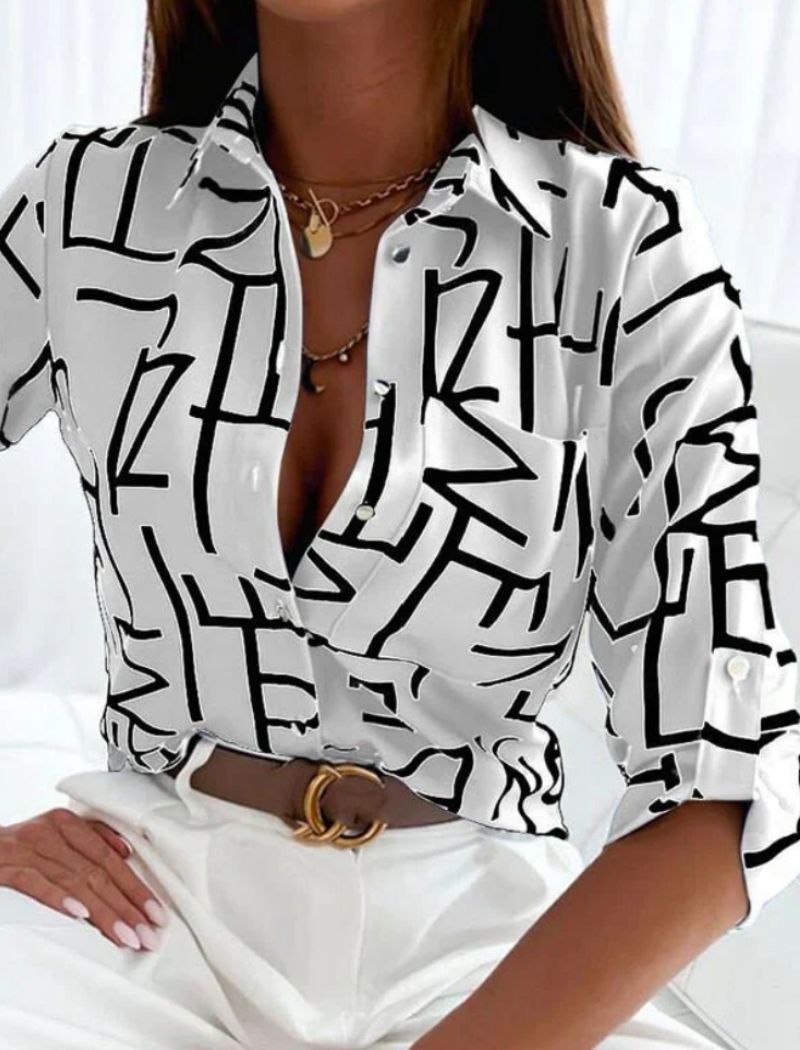 Blouse Dames | Elegant Print & Luchtig Zomercomfort