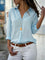 Blouse Dames | Klassieke Kraag & Elegante Knoopsluiting