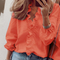 Blouse Dames | Volant kraag & Elegante Uitstraling