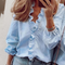 Blouse Dames | Volant kraag & Elegante Uitstraling