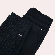 Elegante Stretch Broek Met Hoge Taille En Slim Fit