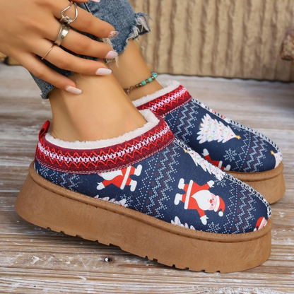Winter Slippers Dames met Bont Voering en Dikke Zool