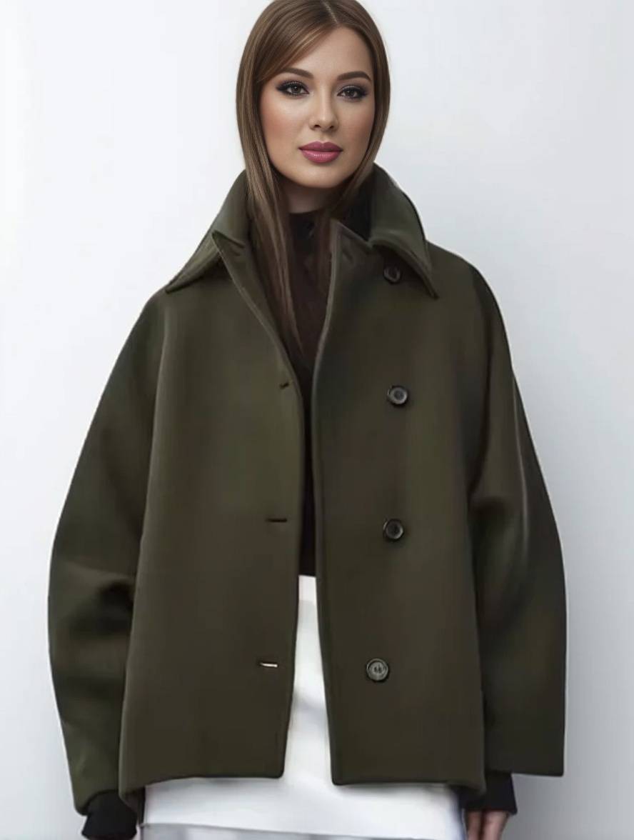 Oversized Peacoat Winterjas Warm En Elegant Voor Vrouwen