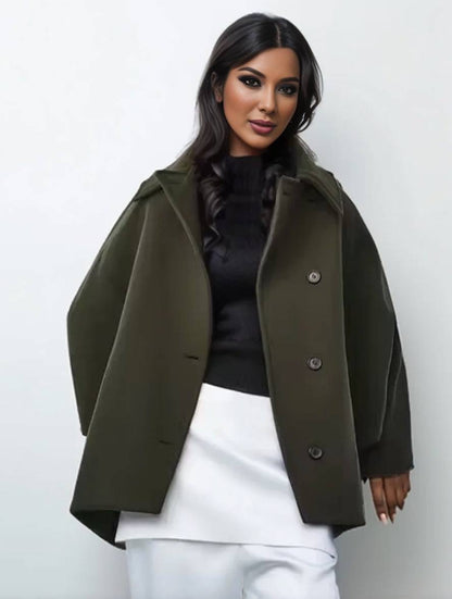 Oversized Peacoat Winterjas Warm En Elegant Voor Vrouwen