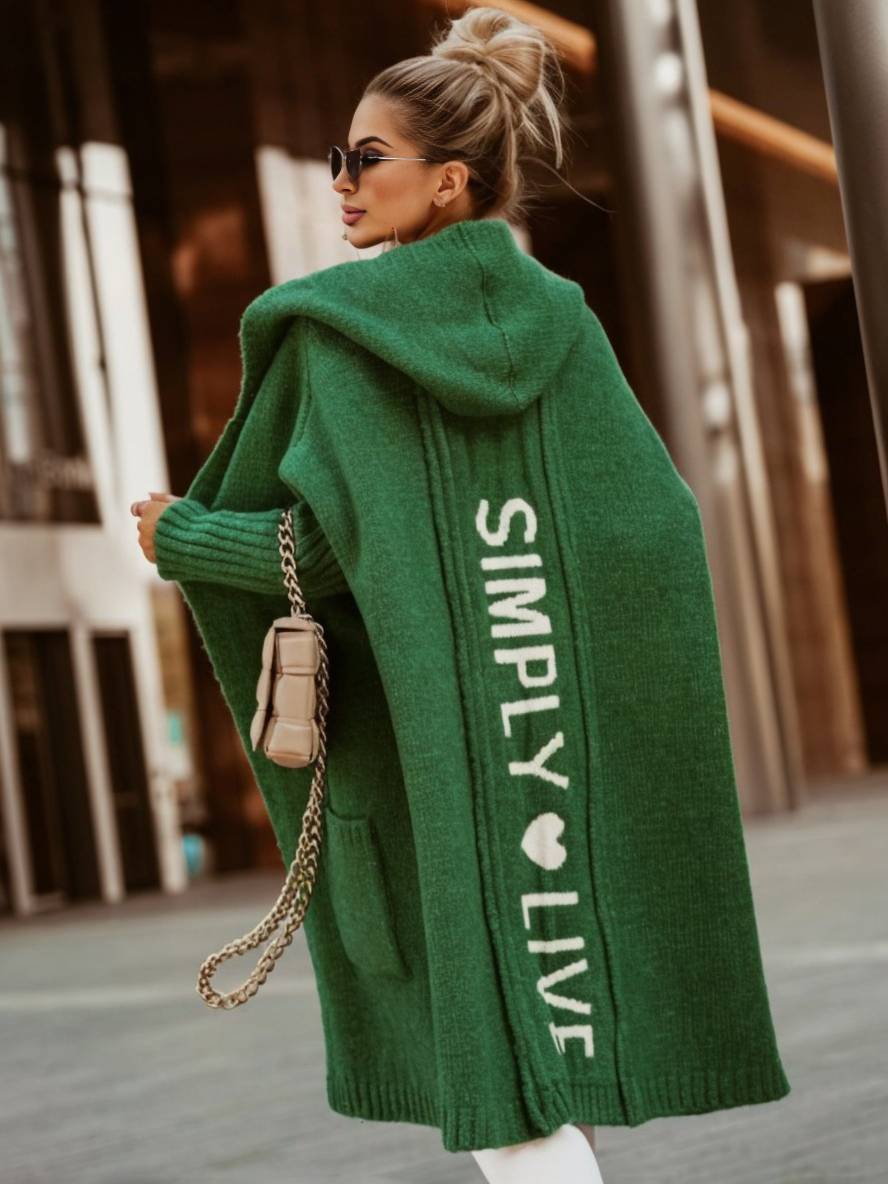 Oversized Cardigan met Capuchon