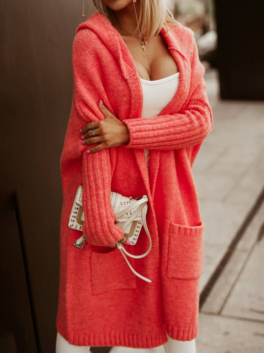 Oversized Cardigan met Capuchon