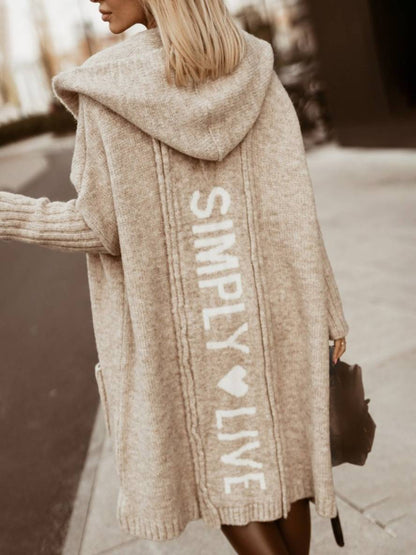 Oversized Cardigan met Capuchon