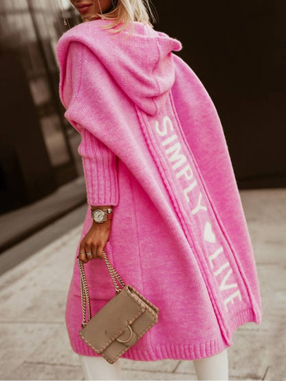 Oversized Cardigan met Capuchon