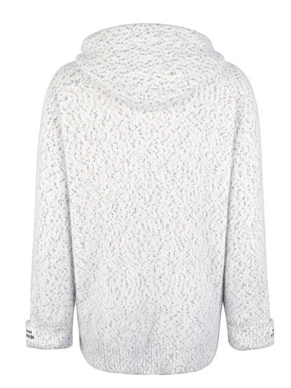 Zacht Gebreid Vest Met Hoodie En Rits Voor Vrouwen