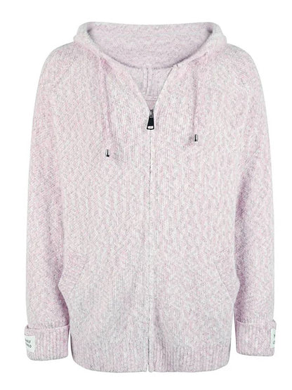 Zacht Gebreid Vest Met Hoodie En Rits Voor Vrouwen