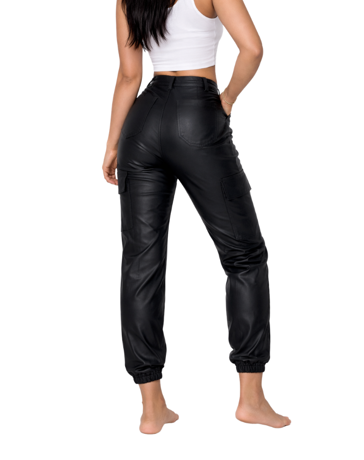 Cargo Broek Met Hoge Taille En Skinny Pasvorm
