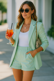 Salma - Zomerse blazer en shorts set