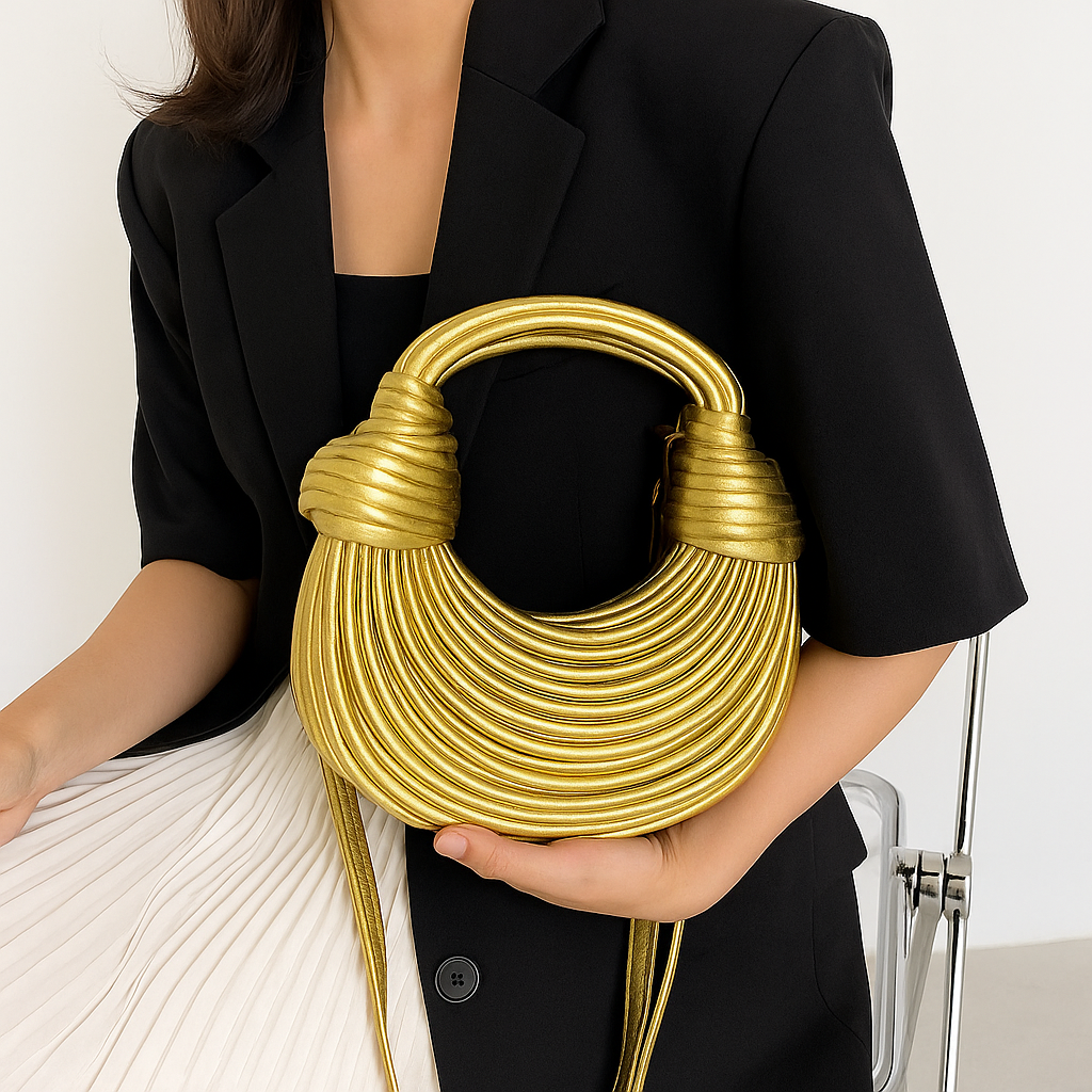Handgeweven designer avondclutch
