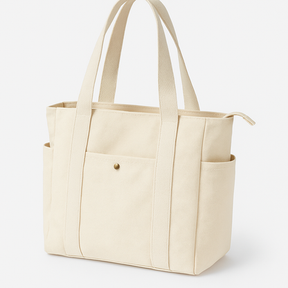 Zachte canvas schoudertas - Tote Bag