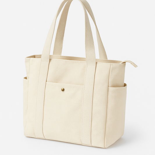 Zachte canvas schoudertas - Tote Bag