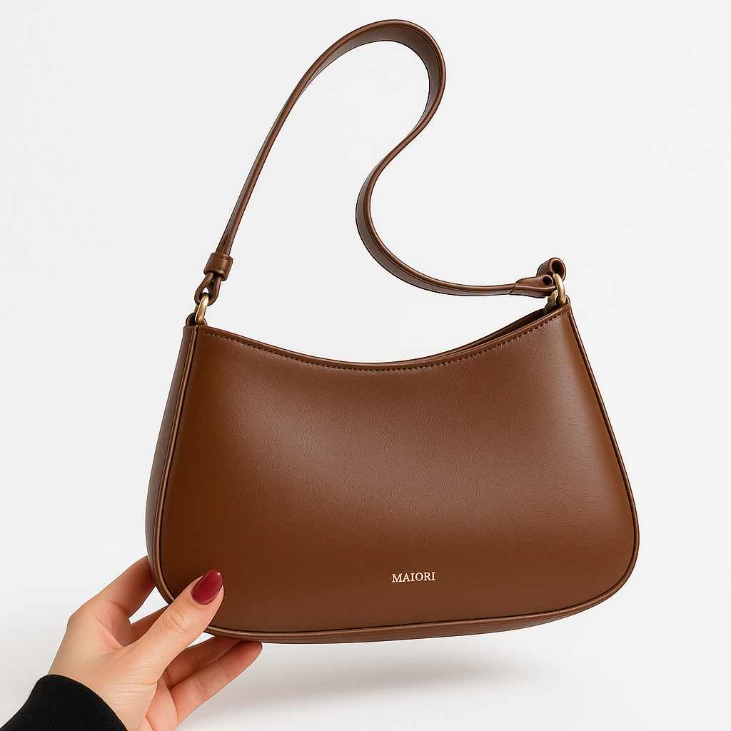 PU Leren Schoudertas met Verstelbare Strap