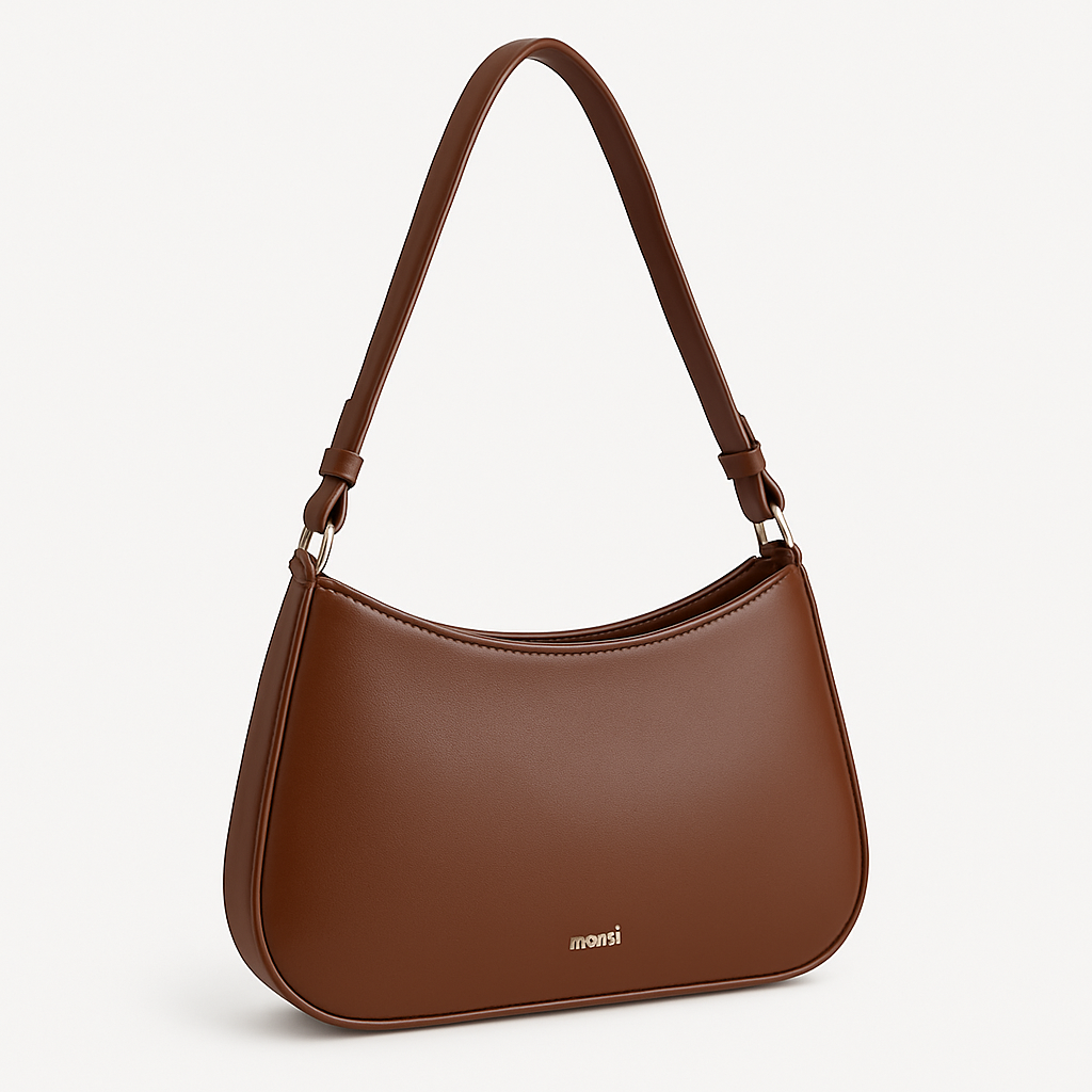 PU Leren Schoudertas met Verstelbare Strap