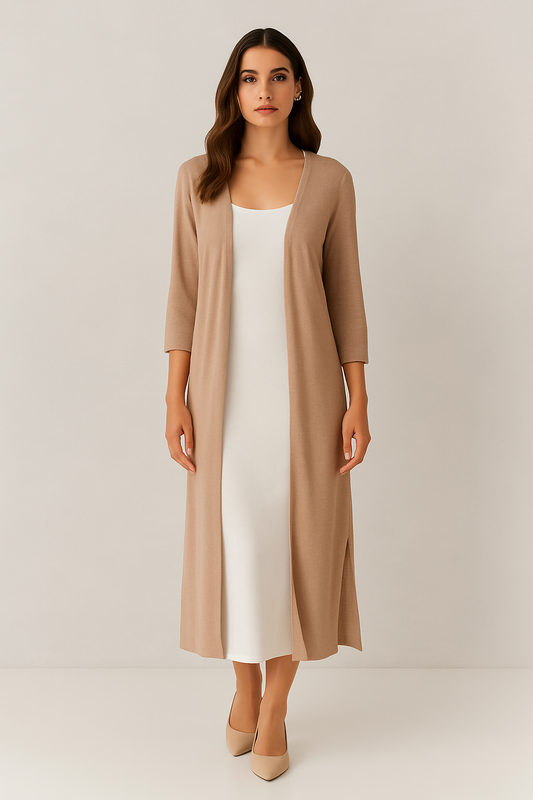 Gebreide Maxi vest voor dames