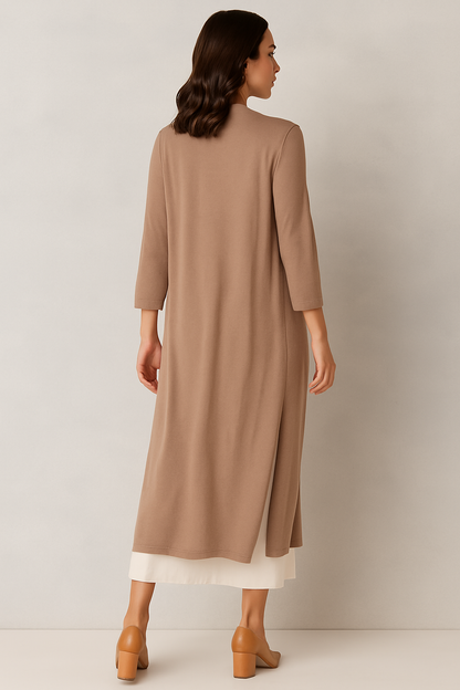 Gebreide Maxi vest voor dames