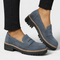 Dames Stoere Loafers Met Grove Profielzool En Blokhak – Blauw