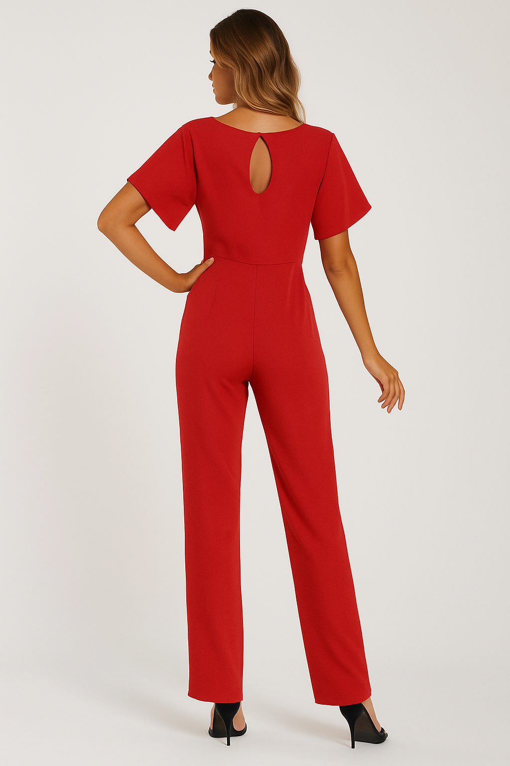 Jinte-Rose - Jumpsuit met strikdetail