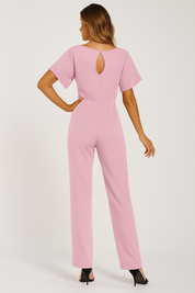 Jinte-Rose - Jumpsuit met strikdetail
