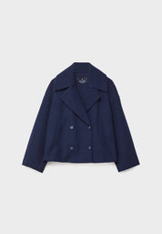 Jitske - Elegancka krótka kurtka peacoat z podwójnym zapięciem na guziki