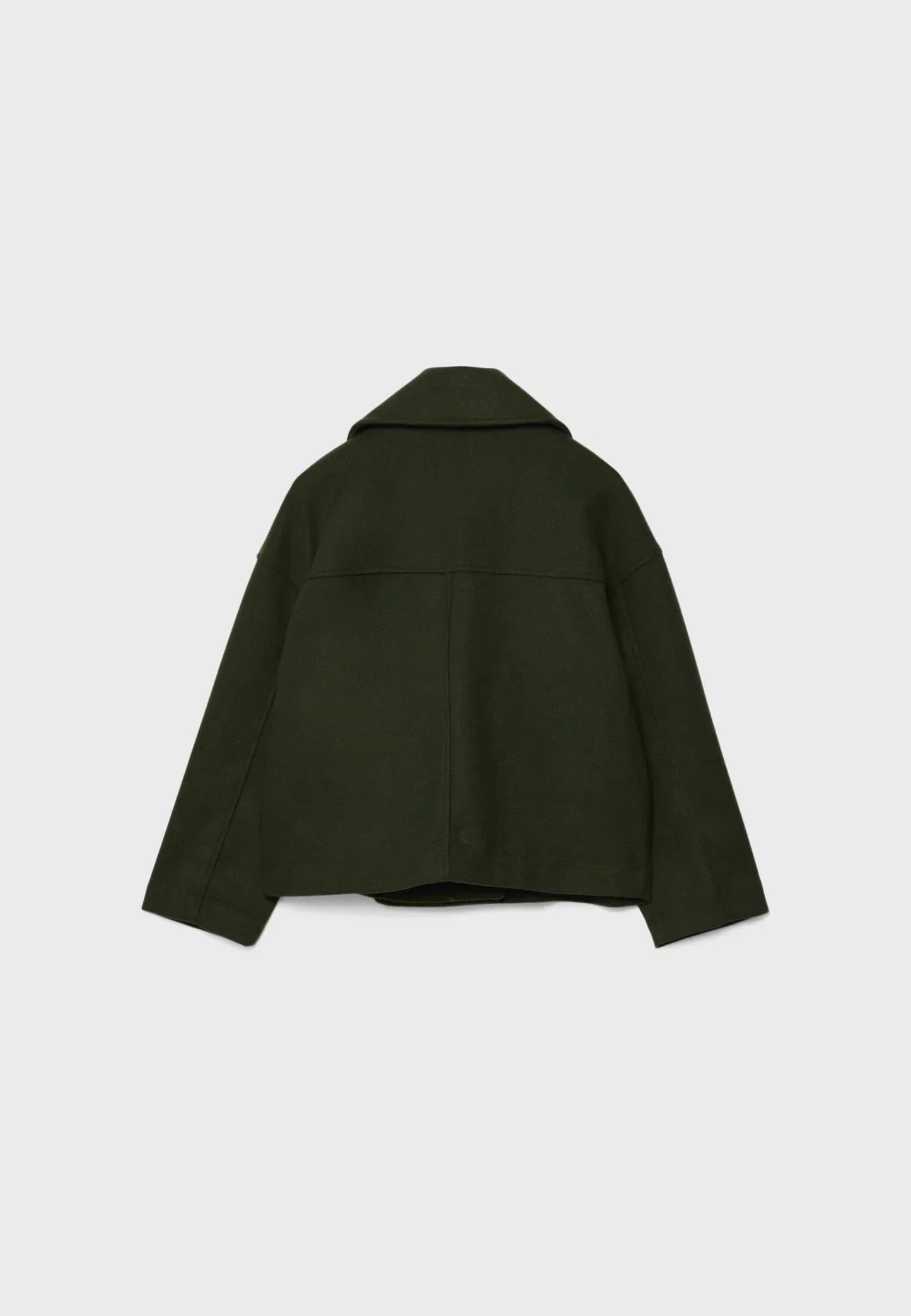 Jitske - Chique Korte Peacoat Jas met Dubbele Knoopsluiting