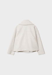 Jitske - Elegancka krótka kurtka peacoat z podwójnym zapięciem na guziki